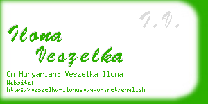 ilona veszelka business card